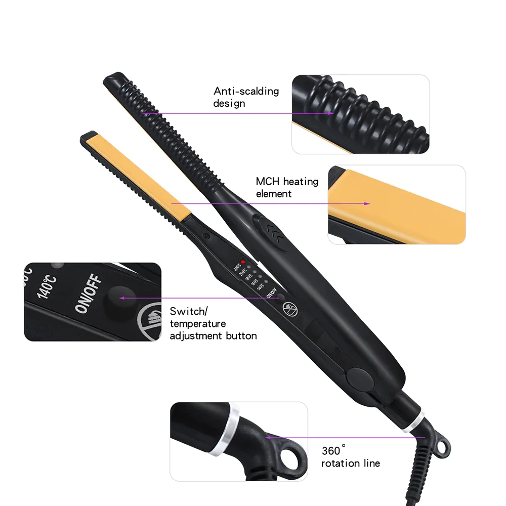 Essentials .5" Hair Straightening & Curling Flat Iron