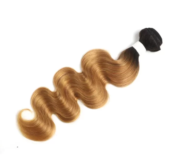 Essentials Honey Blonde w/Black Human Hair - Body Wave