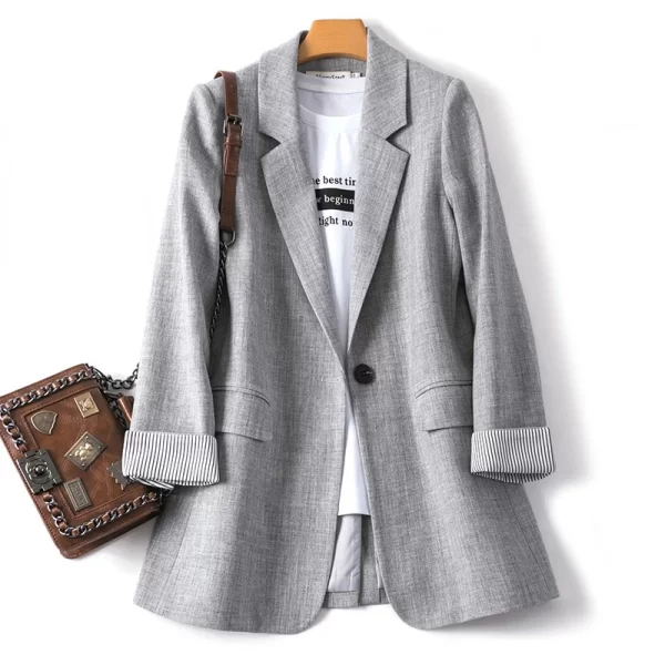 Essentials Casual Style Long Sleeve Blazer