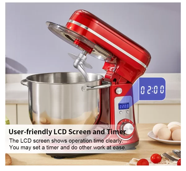 Essentials Kitchen 6 Speed Mixer LCD Screen & Timer