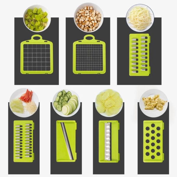 Essentials Kitchen Multi-Function 12PC Vegetable & Fruit Tool - Individual Pieces Function