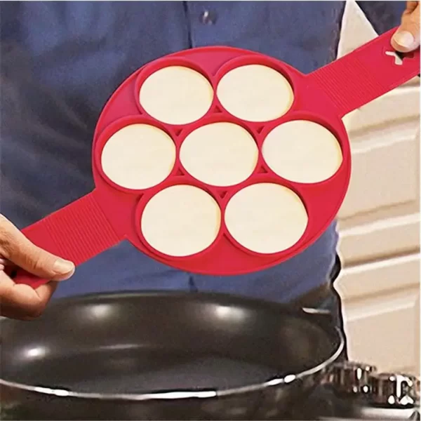 Essentials Kitchen Nonstick Pancake & Egg Maker Flip View
