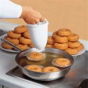 Essentials Kitchen Standard Handheld Donut Maker Product In Use View