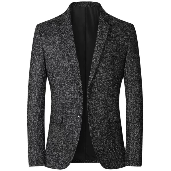 Essentials Men's British Style Suit Jacket - Black