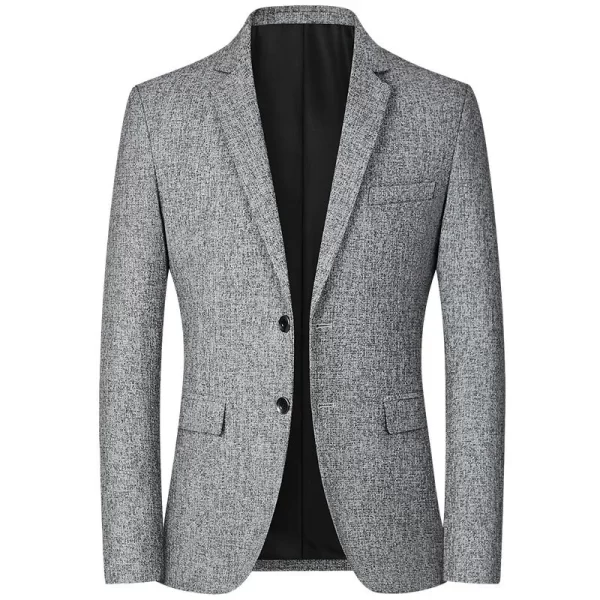 Essentials Men's British Style Suit Jacket - Gray