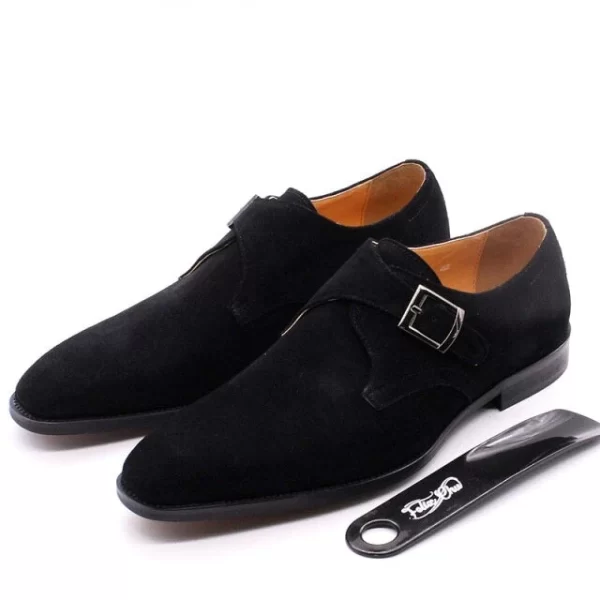 Essentials Men's Suede Casual Buckle Strap Shoes