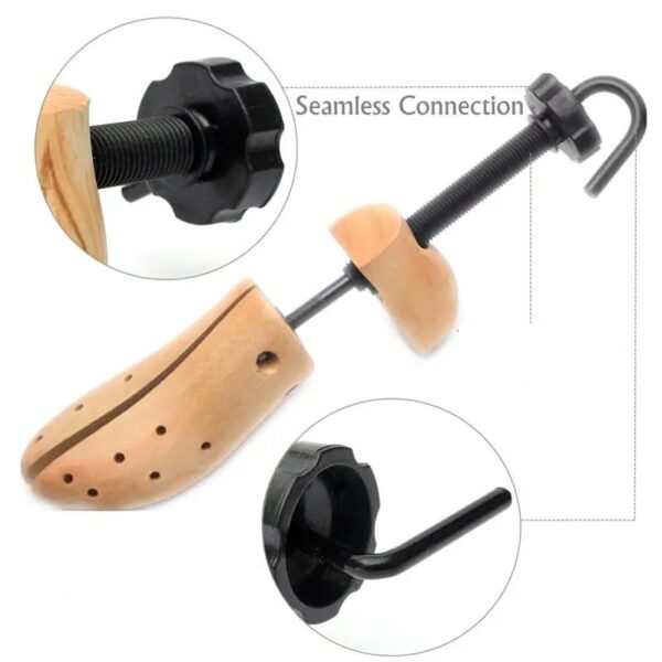 Essentials Unisex Wooden Shoe Stretcher - Seamless Connection Display