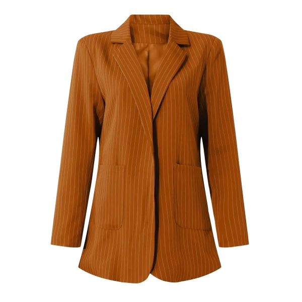Essentials Women's Classic Style Blazer - Brown