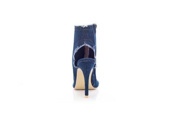 Essentials Women's Denim Ankle Boot Style High Heel Sandals