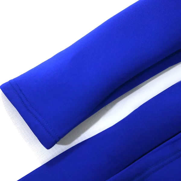 Essentials Women's Elegant Irregular Asymmetrical Top - Royal Blue - Sleeves View