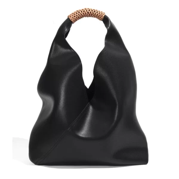 Essentials Women's Genuine Leather Designer Style Purse Black