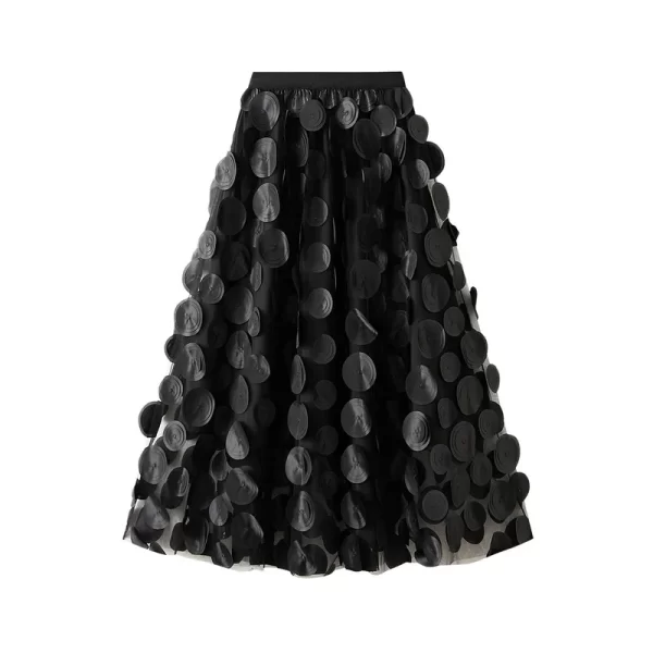 Essentials Women's Vintage Retro Style Skirt - Black