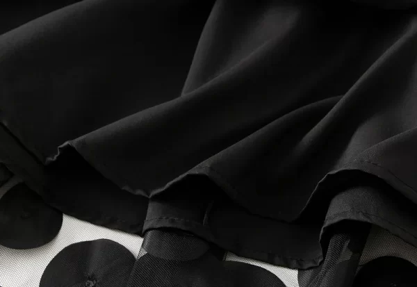 Essentials Women's Vintage Retro Style Skirt - Black - Bottom View