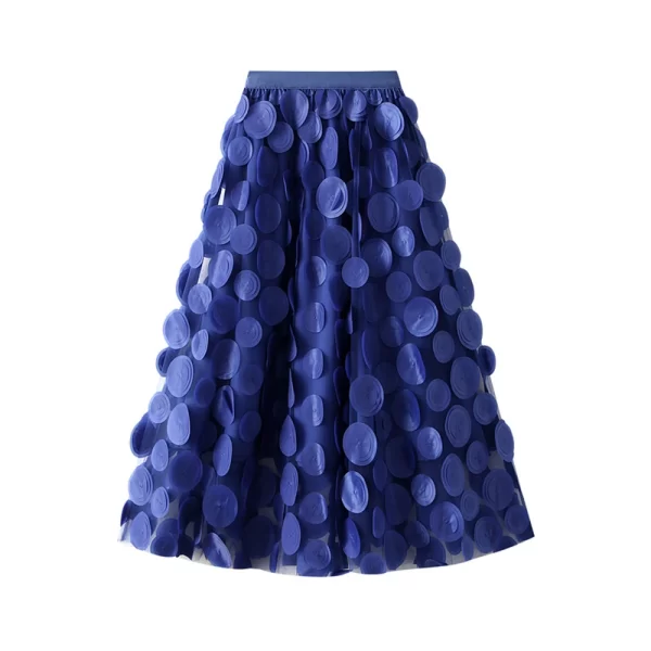 Essentials Women's Vintage Retro Style Skirt - Blue