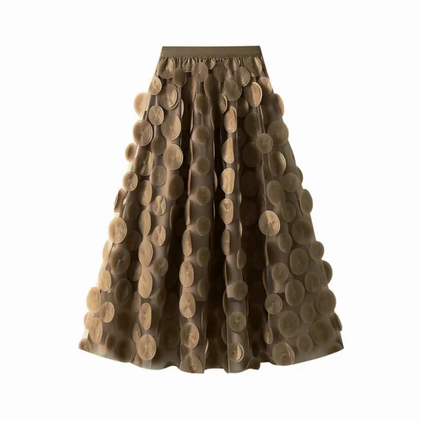 Essentials Women's Vintage Retro Style Skirt - Champaign
