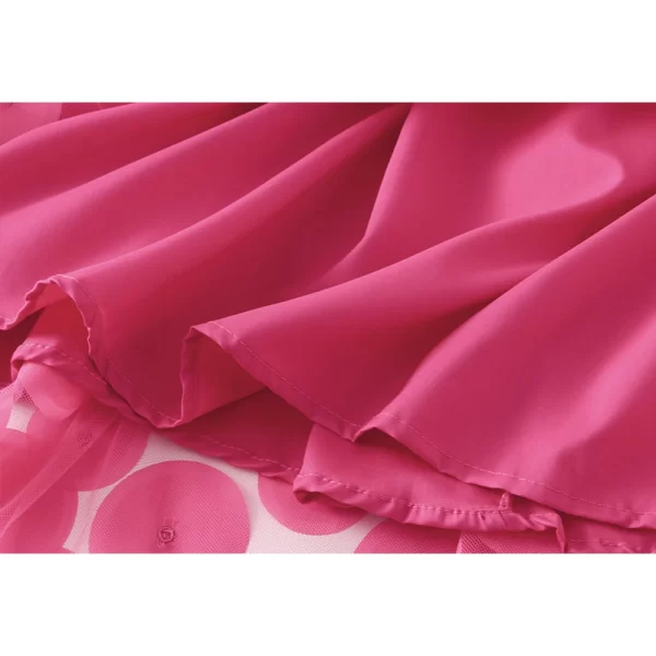 Essentials Women's Vintage Retro Style Skirt - Hot Pink - Bottom View