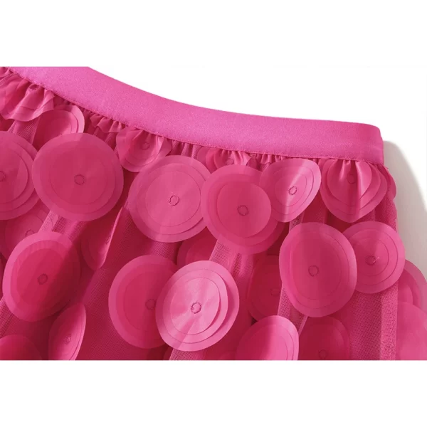 Essentials Women's Vintage Retro Style Skirt - Hot Pink - Top Elastic View