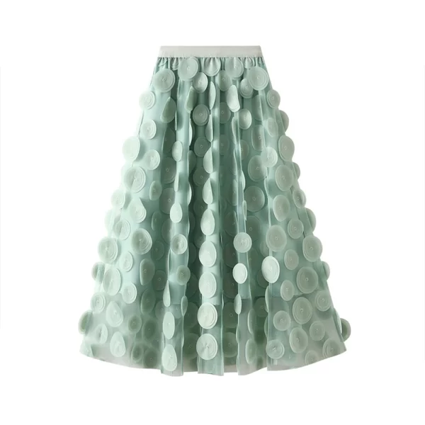 Essentials Women's Vintage Retro Style Skirt - Mint Green