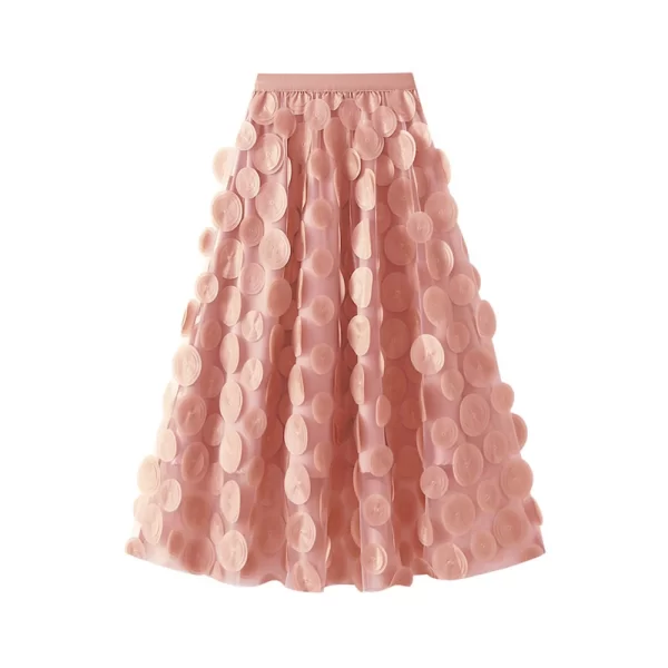 Essentials Women's Vintage Retro Style Skirt - Pink
