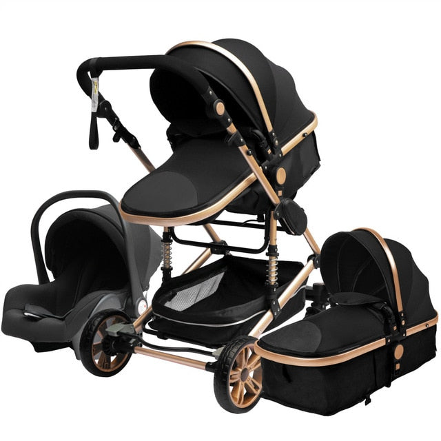 Luxury Style 3-In-1 Portable Baby Stroller | Things & Essentials | Bassinet | Car Seat
