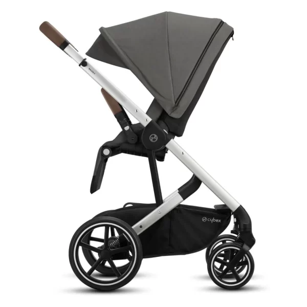 CYBEX Balios S Lux Infant Toddler Child Single Stroller - Soho Gray Side View 2