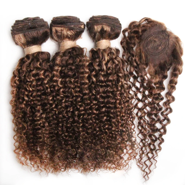 Essentials 100% Brazilian Virgin Human Hair - Remy Kinky Style - P430