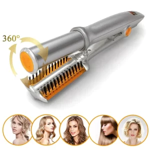 Essentials 2-In-1 360° Rotating Straightening & Styling Curler Iron
