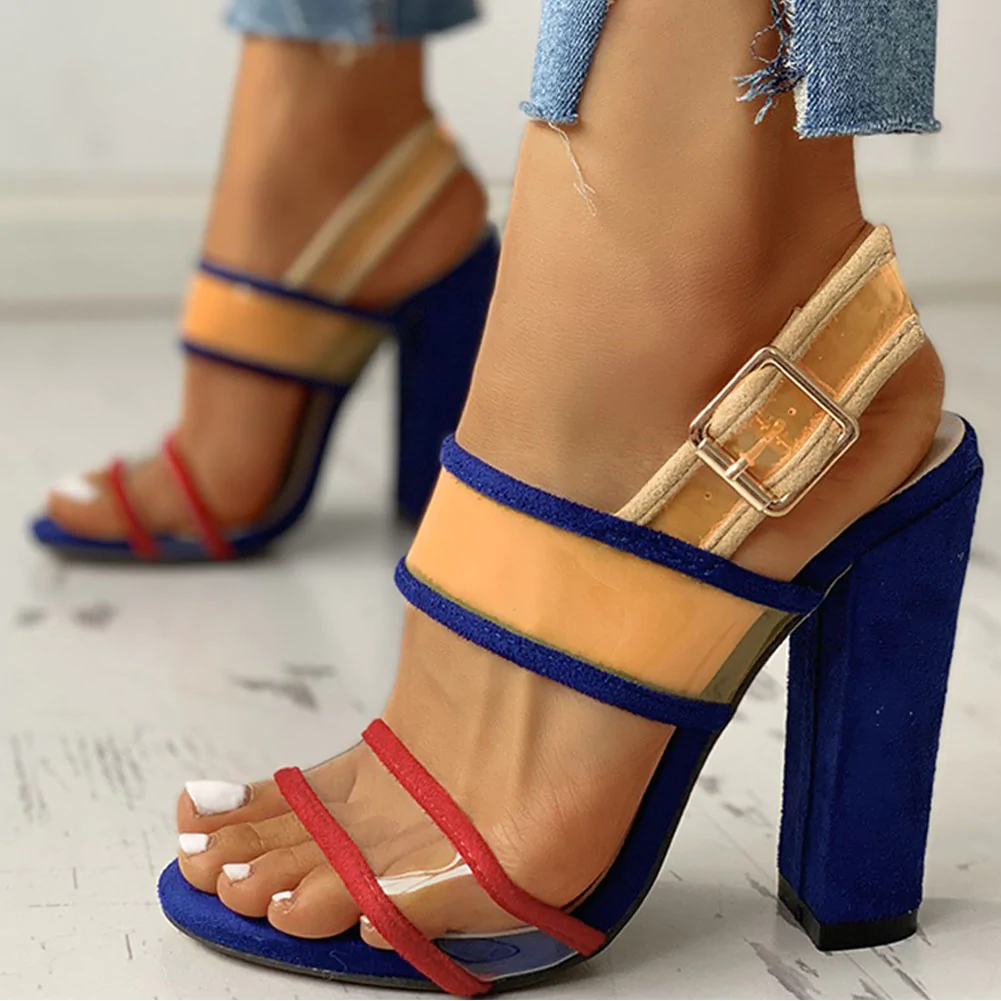 Essentials Block Style High Heel Sandals