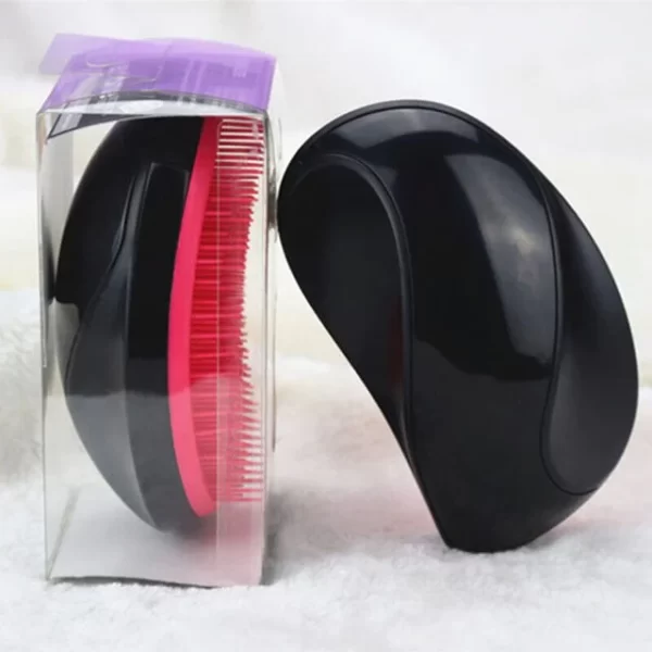 Essentials Egg Shaped Salon Quality Detangling Hairbrush - Black