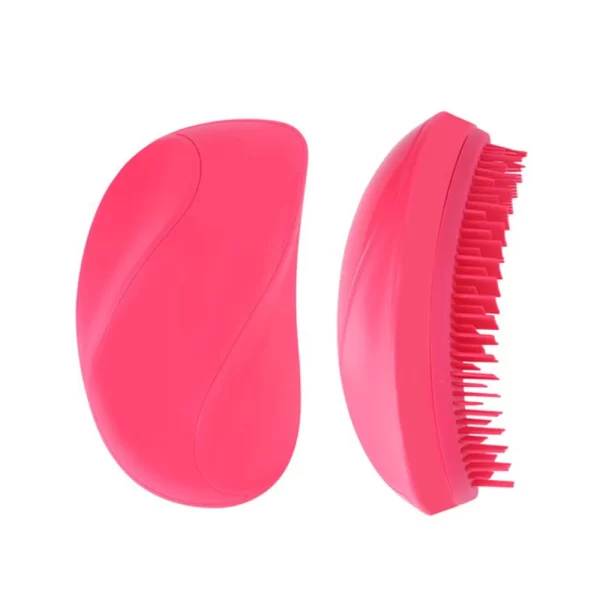 Essentials Egg Shaped Salon Quality Detangling Hairbrush - Red