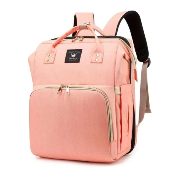 Essentials Multifunction Diaper Backpack in Pink