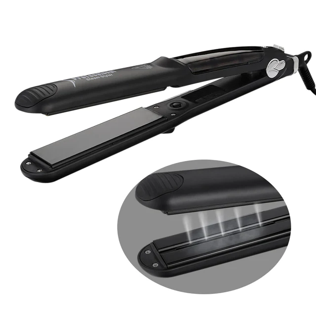 Essentials Professional Steam Hair Straightener Flat Iron