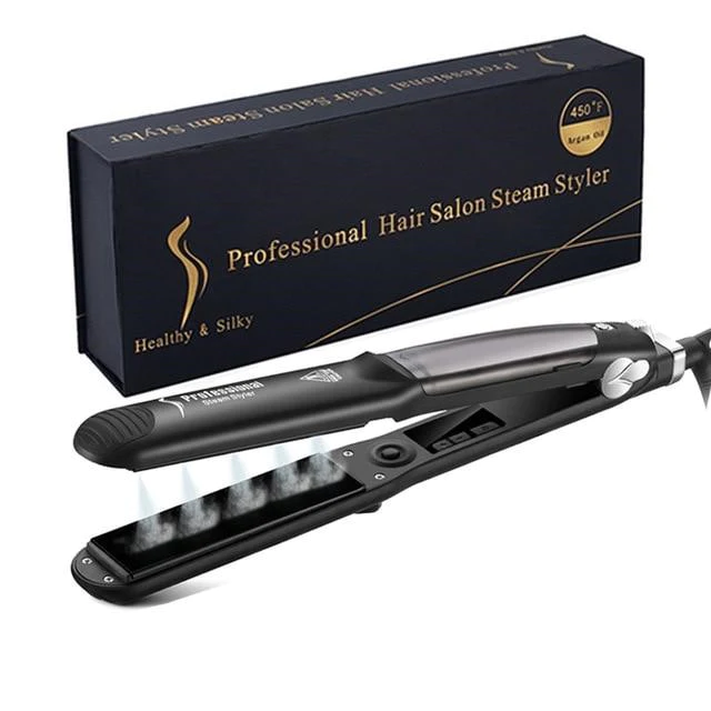 Essentials Professional Steam Hair Straightener Flat Iron