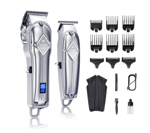 Essentials Limural Men's Digital Display Professional Cordless Clipper Set