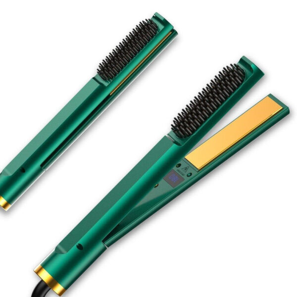 Essentials Multi-Function Hair Straightener Brush & Flat Iron