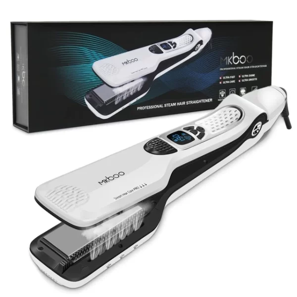 Essentials Professional Nano-Titanium Steam Flat Iron - White