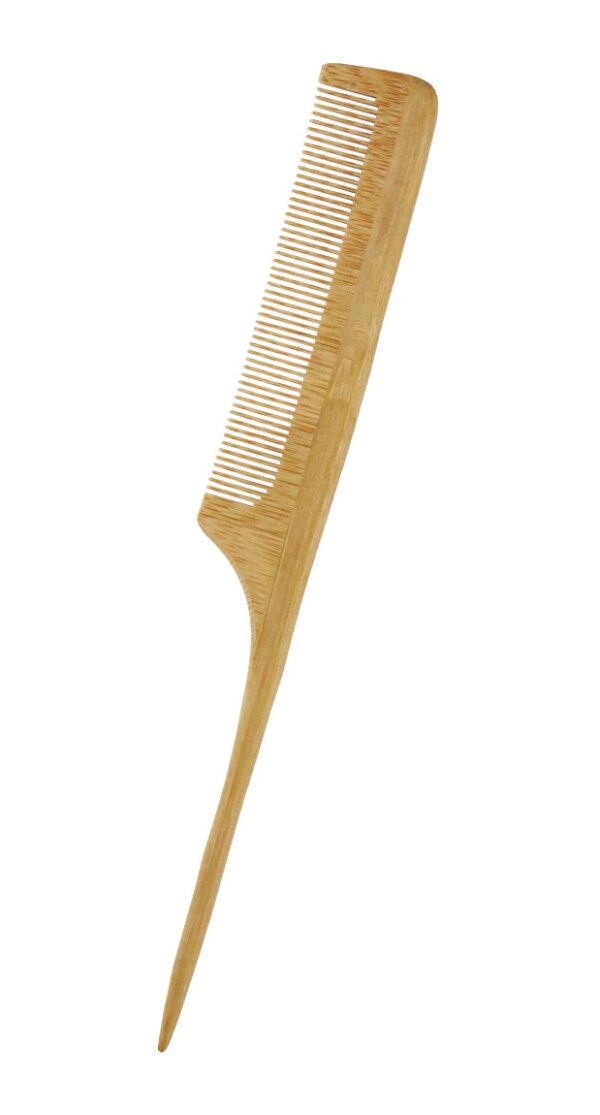 6 PC Bamboo Hairbrush Comb Set - Skinny Comb