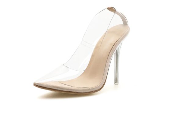 Essentials Women's Transparent High Heel Pumps