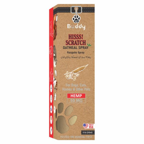 Essentials 'Hey Buddy' Hisss Scratch Oatmeal Spray - 50mg