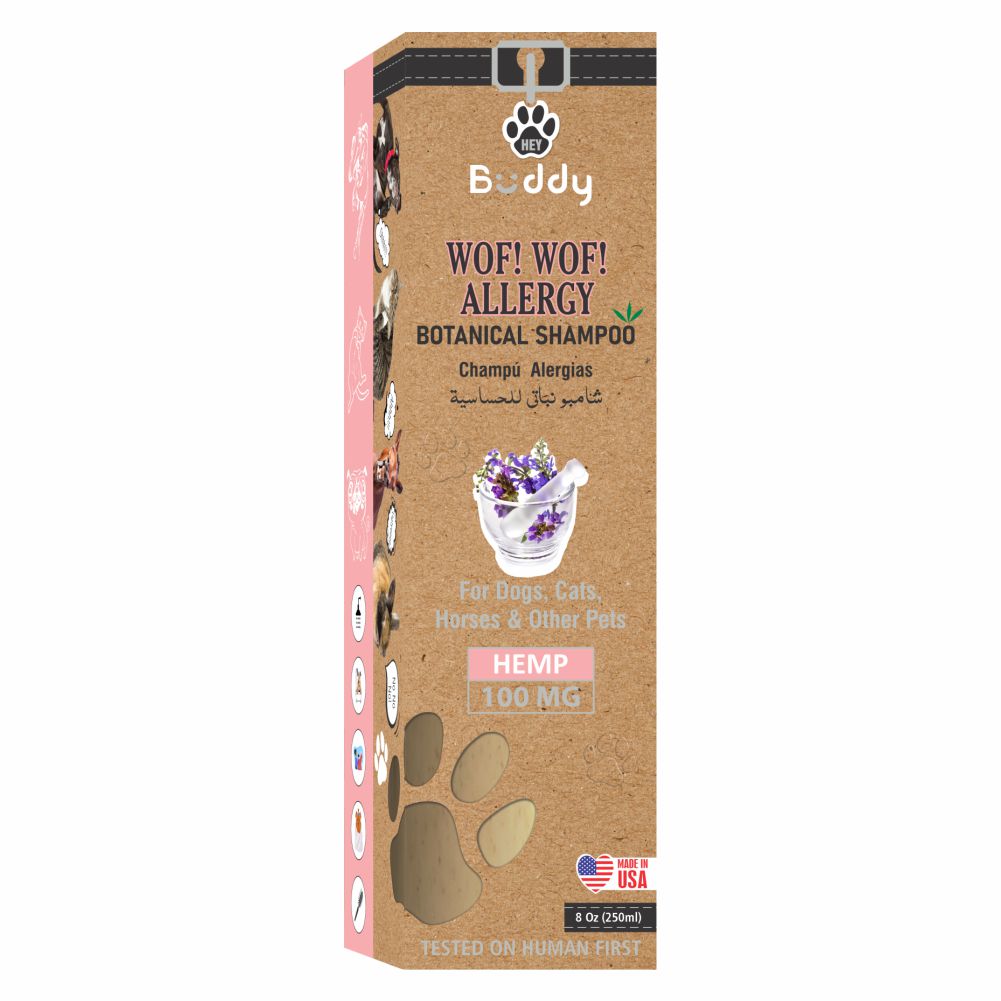 Essentials 'Hey Buddy' Wof Wof Allergy Botanical Shampoo - 100 MG