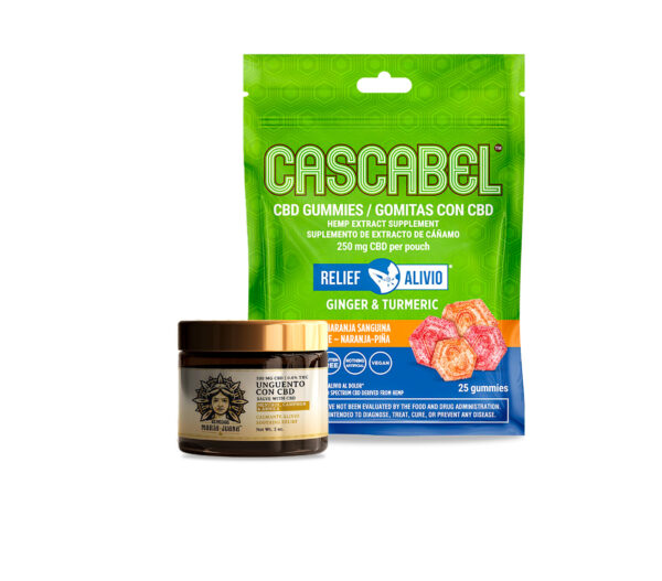 Essentials 'Cascabel' CBD Relief Pack: Salve 2 OZ 500 MG & 25 CT Gummies