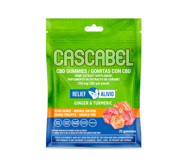 Essentials 'Cascabel' CBD Gummies Set: 10 mg - 5 PKS 25 CT Sleep + 2 PKS 25 CT Relief - Front View