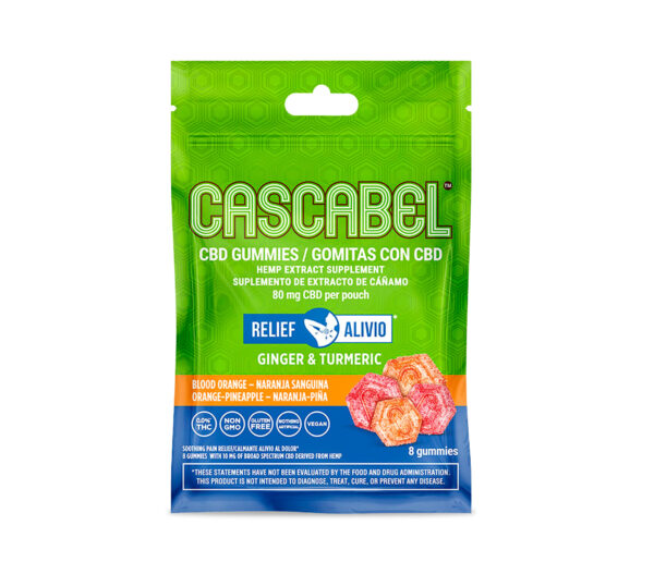 Essentials 'Cascabel' CBD Gummies Set: 10 mg - 2 PK 8 CT Sleep + 1 PK 8 CT Relief - Front View
