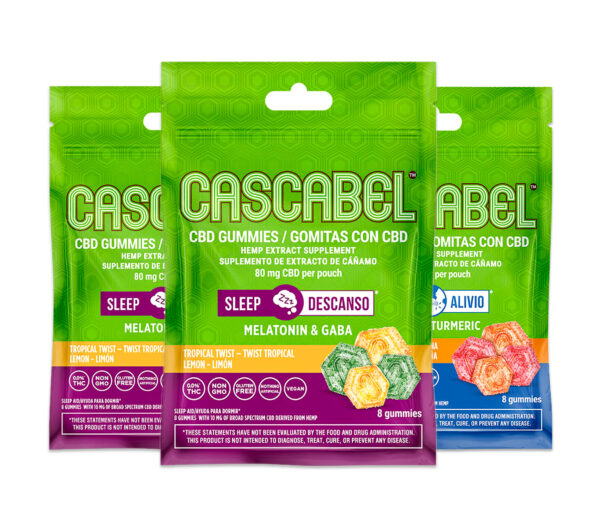 Essentials 'Cascabel' CBD Gummies Set: 10 mg - 2 PK 8 CT Sleep + 1 PK 8 CT Relief